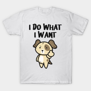 Dog Middlefinger Puppy Funny Dogs Gifts T-Shirt